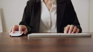 Hand Typing on A Wireless Computer Keyboard video