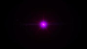 destello de lente luz púrpura video