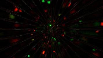 Fast space particles flying through 3d illustration dj loop video