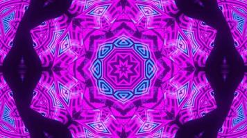 movimento rápido formas abstratas ilustração 3d caleidoscópio loop de DJ video