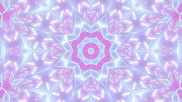 estrela abstrata formas de mudança de cor ilustração 3D visual vj loop video