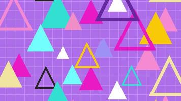 retro-stijl 80s geometrie patroon driehoek