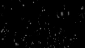 animatie van sneeuwvlok valt naar beneden. video