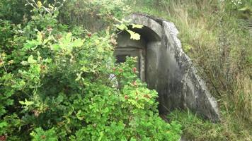 A World War 2 bunker entrance video