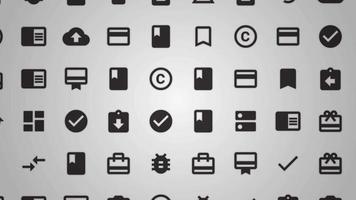 bucle de fondo de los iconos de redes sociales y tecnología video