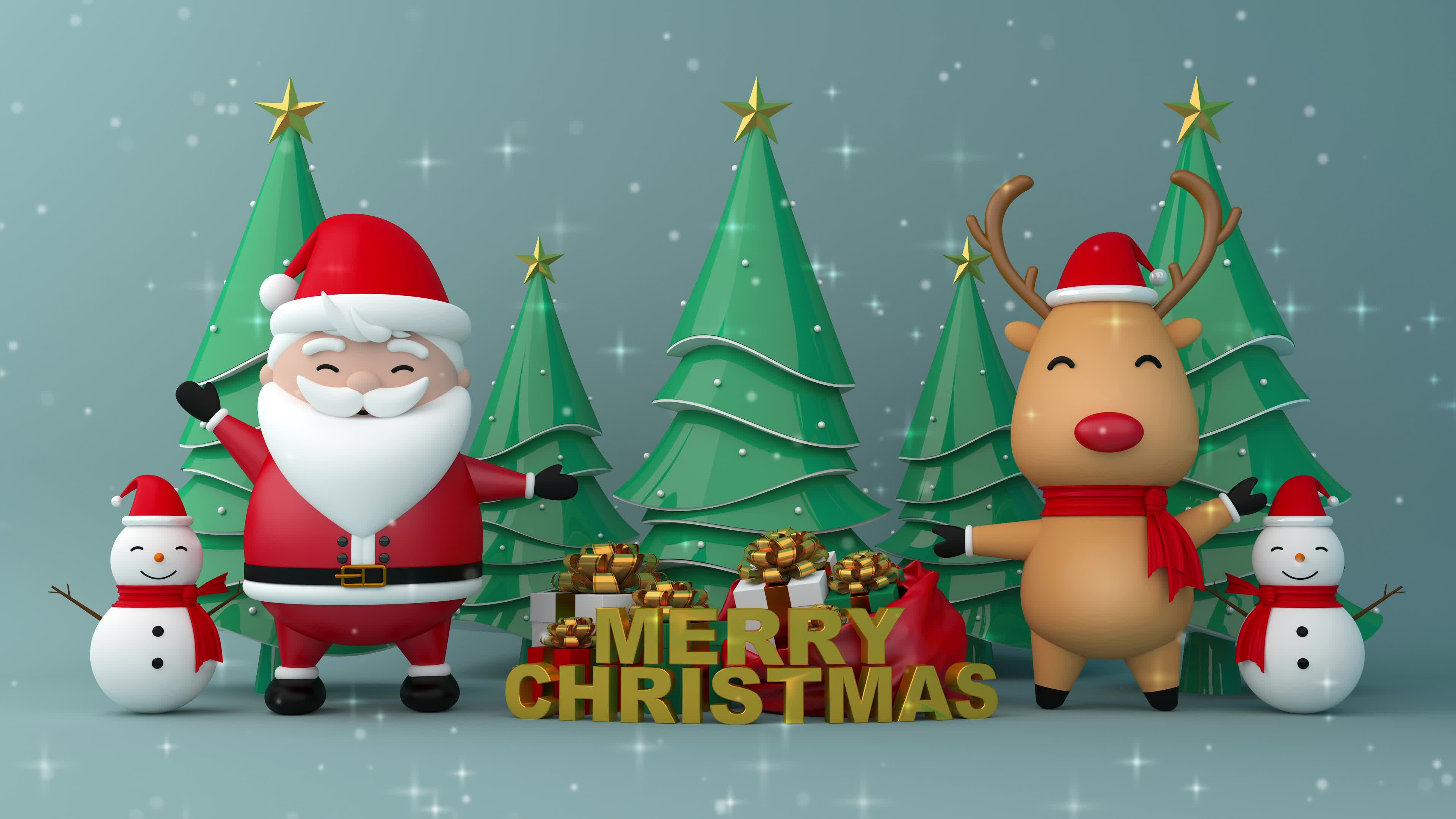 Santa claus, Reindeer and snowman, merry christmas 2014659 Stock Video at Vecteezy Santa claus, Reindeer and snowman, merry christmas 2014659 Stock Video at Vecteezy