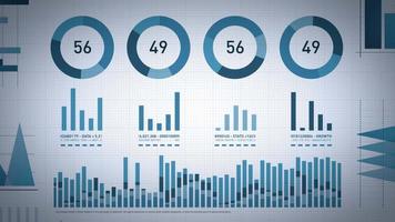 Business Statistics, Market Data And Infographics Layout video