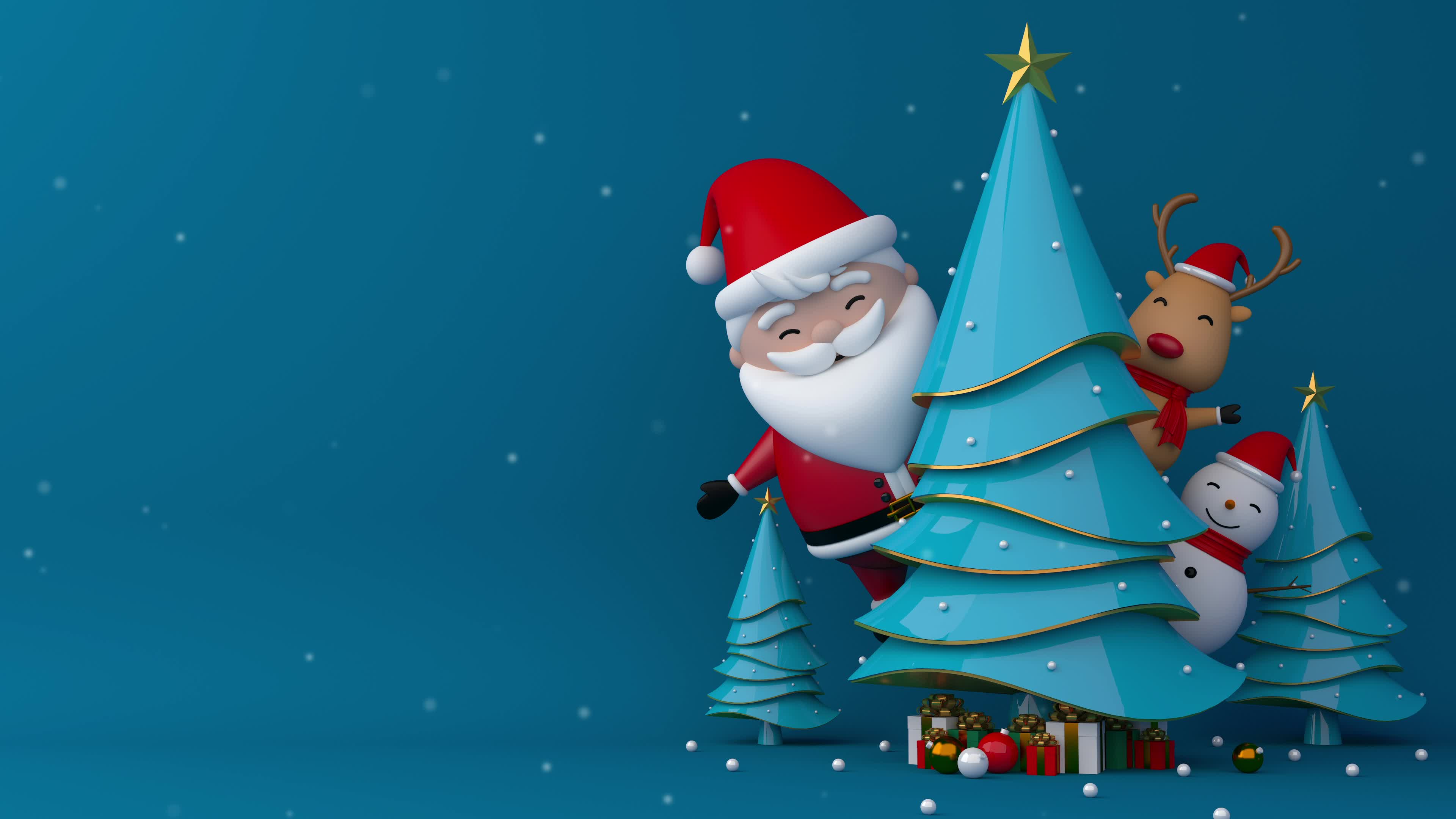 4k vertical video of cartoon santa claus with little christmas tree on  white and red background. Stock Video Footage by ©VectorSolutions #538751128