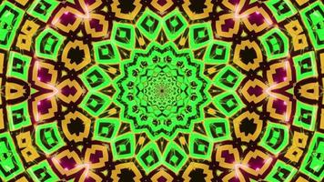 Yellow green abstract blinking 3d illustration visual vj loop video