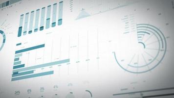 estatísticas de negócios, dados de mercado e layout de infográficos video