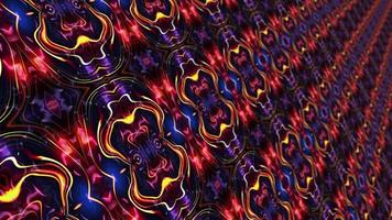 3d perspectiva fractal formas metamorfose padrão de oscilação