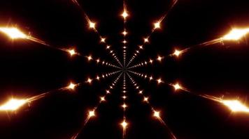 ciclo di luce stella di energia d'oro scintillante scintillante scintillante