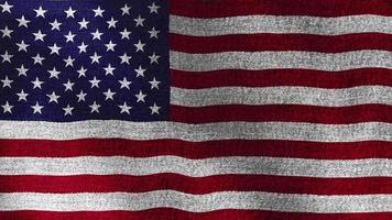 USA National American flag denim fabric texture waving video