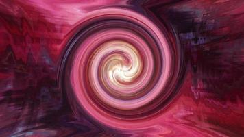 Motion graphic loop artistic watercolor psychedelic twisting circles video