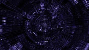 VJ loop 3d illustration glass tunnel with light effects video