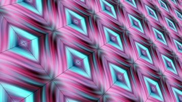 3D turquoise pink gradient geometric hypnotic loop motion video