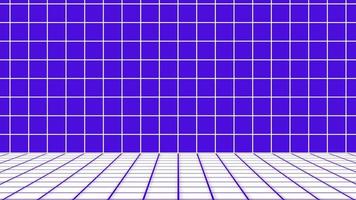 Retro style 1980.  Abstract pattern grid sci-fi background video