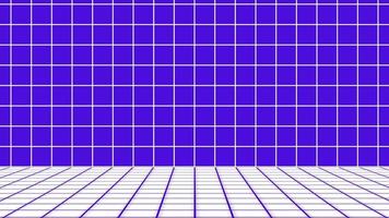 Retro style 1980.  Abstract pattern grid sci-fi background video