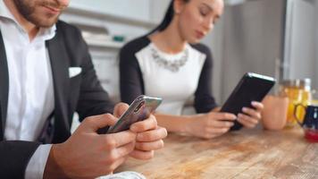 Co-Workers Sitting in Office Kitchen During Lunch Break video