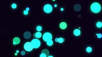 Glowing Particles Bokeh On A Dark Background video