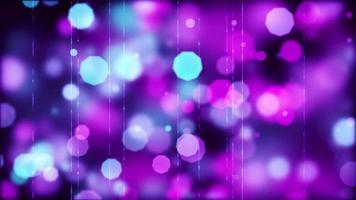 Floating Purple And Blue Bokeh Lights video