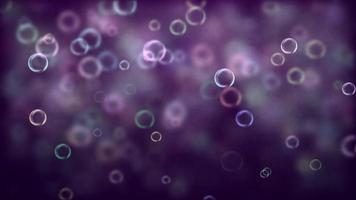 Tiny Bubbles Floating In Space video