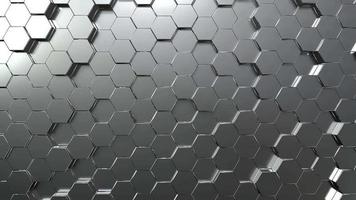Silver Hexagon Honeycomb Movement Background video