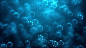 burbujas flotando en un fondo borroso