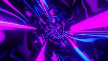 Glowing neon motion art vj loop in abstract style