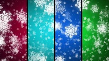 Colorful Snowflake Background video