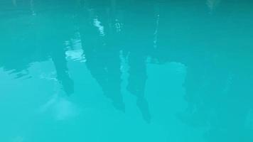 reflets de l'eau bleue dans la piscine video