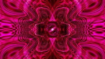 lazo psicodélico vj creativo resplandor rosa neón energía video