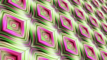 Looping pink green fantasy art contemporary style matrix video