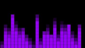 Abstract music sound equalizer background video