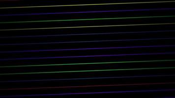 Neon laser line pattern video