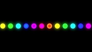Colorful light spots video