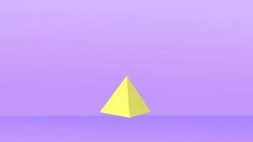 Abstract minimal 3d geometry shape triangle video