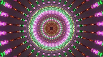 rosa brun vibrerande ljusvåg 4k uhd 3d-rendering vj loop video