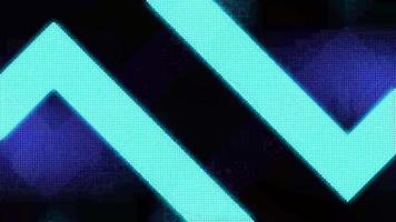 bagliore luminoso al neon astratto pixel video