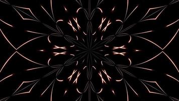Kaléidoscope néon abstrait