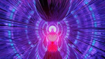 partikelfarbene Neonwelle in Bewegung video