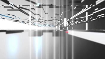 White Futuristic 3d Construction Background video