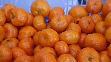 Mandarines Falling In Basket video