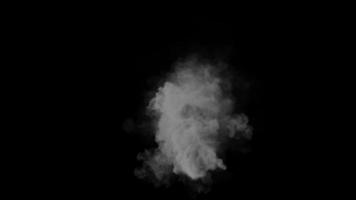 bucle de expansión de humo blanco video