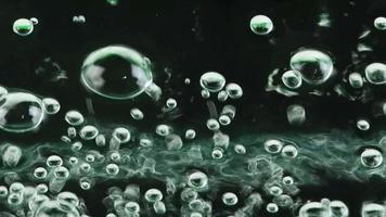 burbujas de agua clara video
