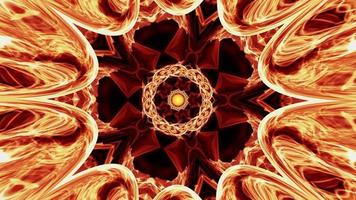 Looping Fantasy Energy Mandala Pattern video
