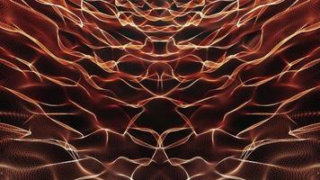 ciclo ondulato di fantascienza bagliore simmetrico rete metallica video