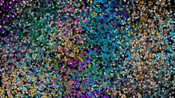 bolas de arco iris abstractas en movimiento aleatorio video