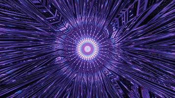 Purple Flowing Abstract Tunnel  video