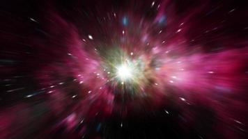 supernova de voyage espace-temps en boucle sans fin video